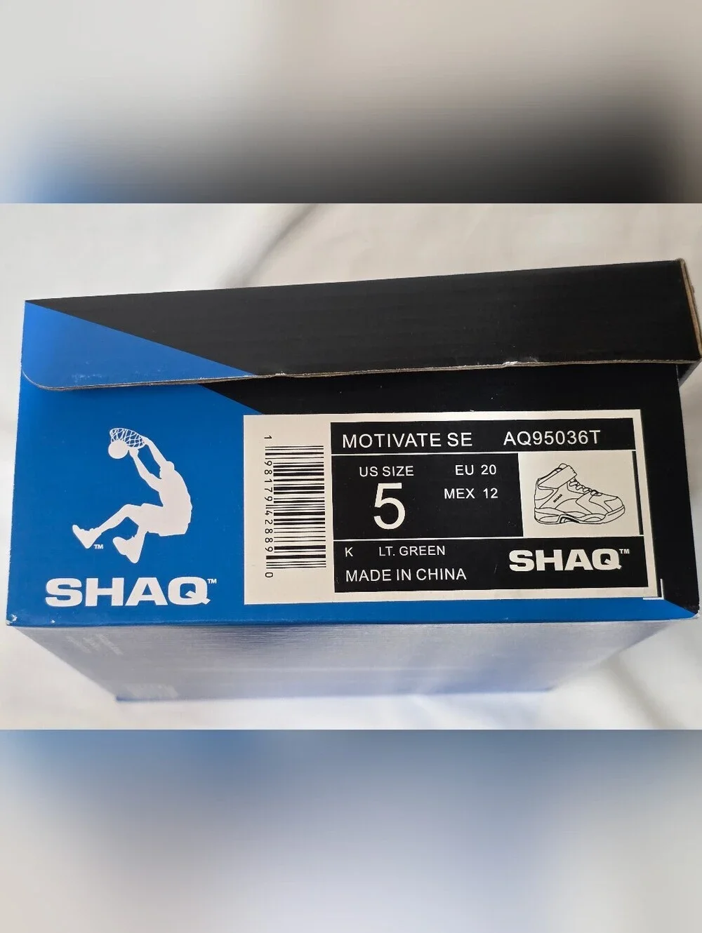 Shaq Motivate SE Boys Active High-Top Kids Sneakers Size 5T